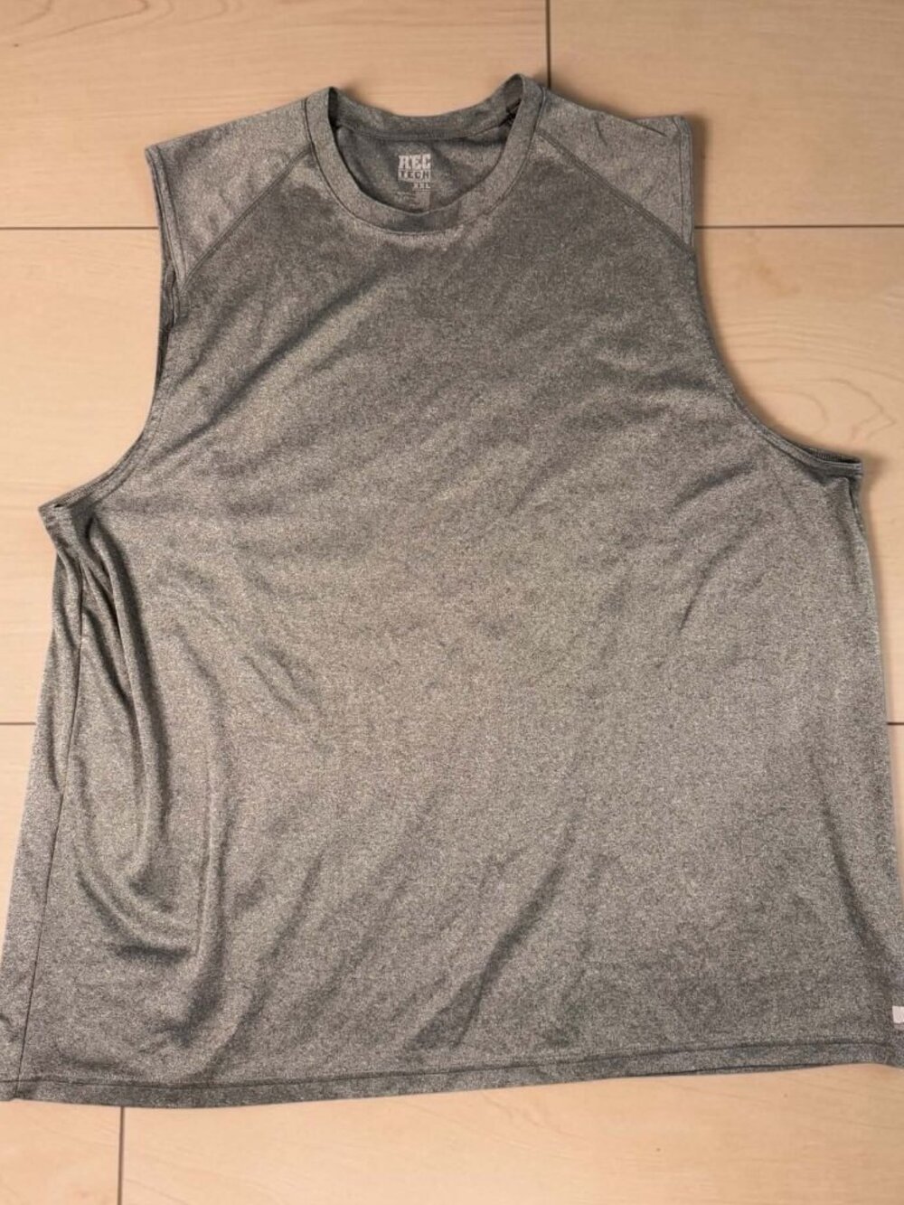 Old Navy REC TECH Men's Performance Muscle Tee Shirt Gray Heather XXL